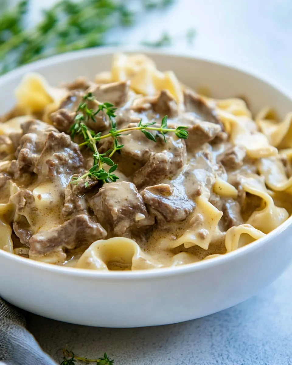 Beef Stroganoff