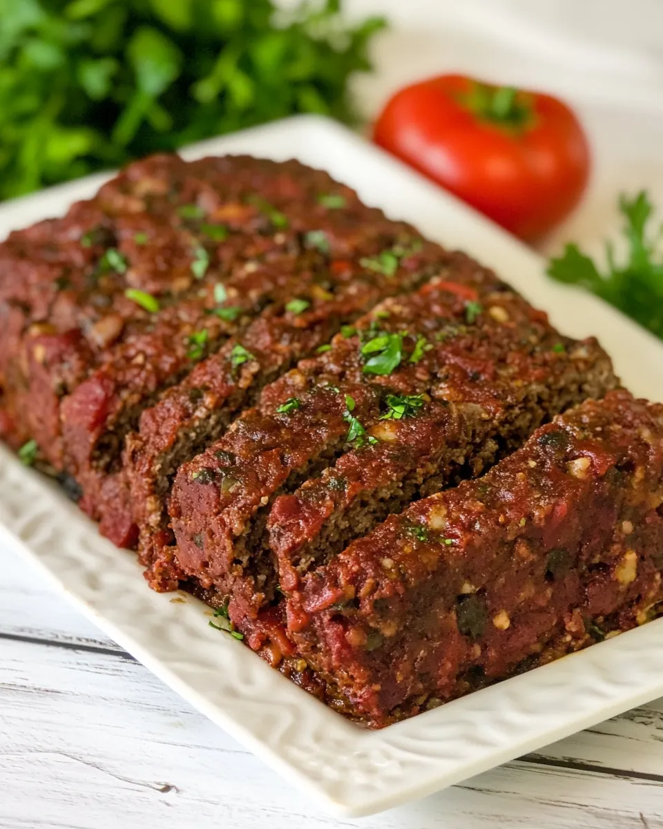 Beef and Sausage Italian Meatloaf