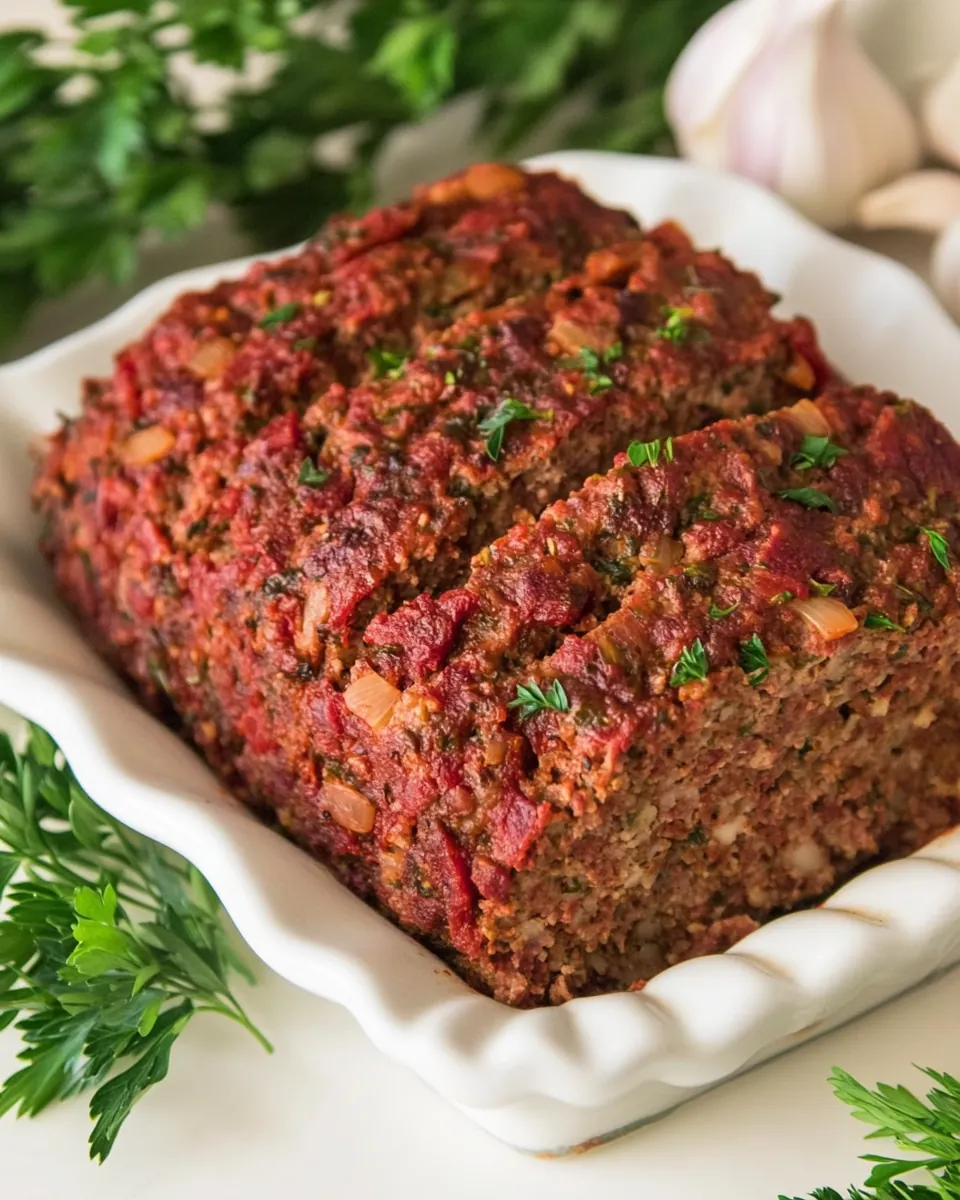 Beef and Sausage Italian Meatloaf
