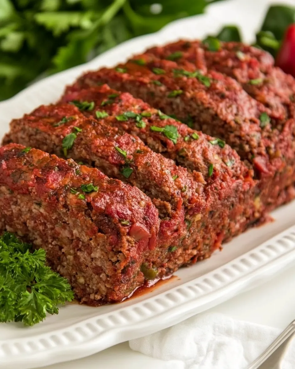 Beef and Sausage Italian Meatloaf