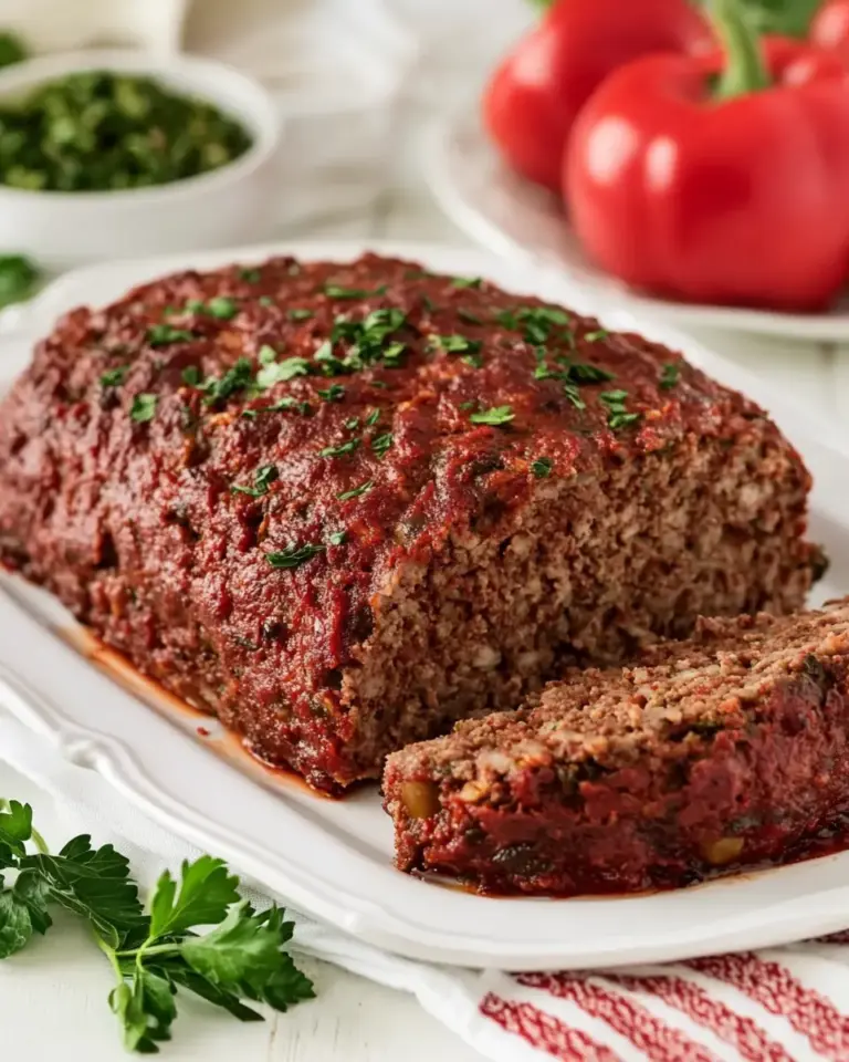 Beef and Sausage Italian Meatloaf