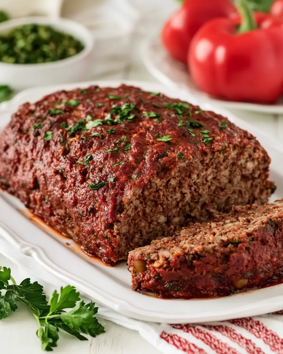 Beef and Sausage Italian Meatloaf