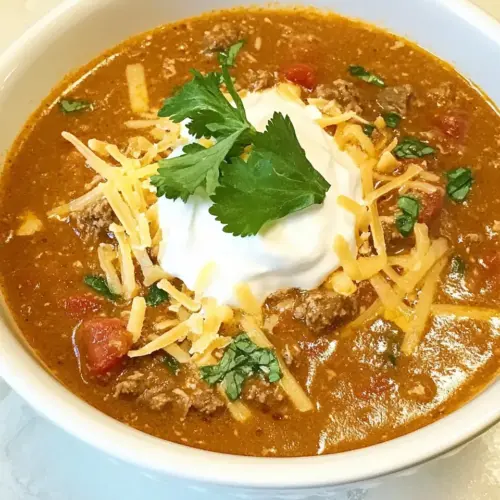 Beefy Nacho Soup