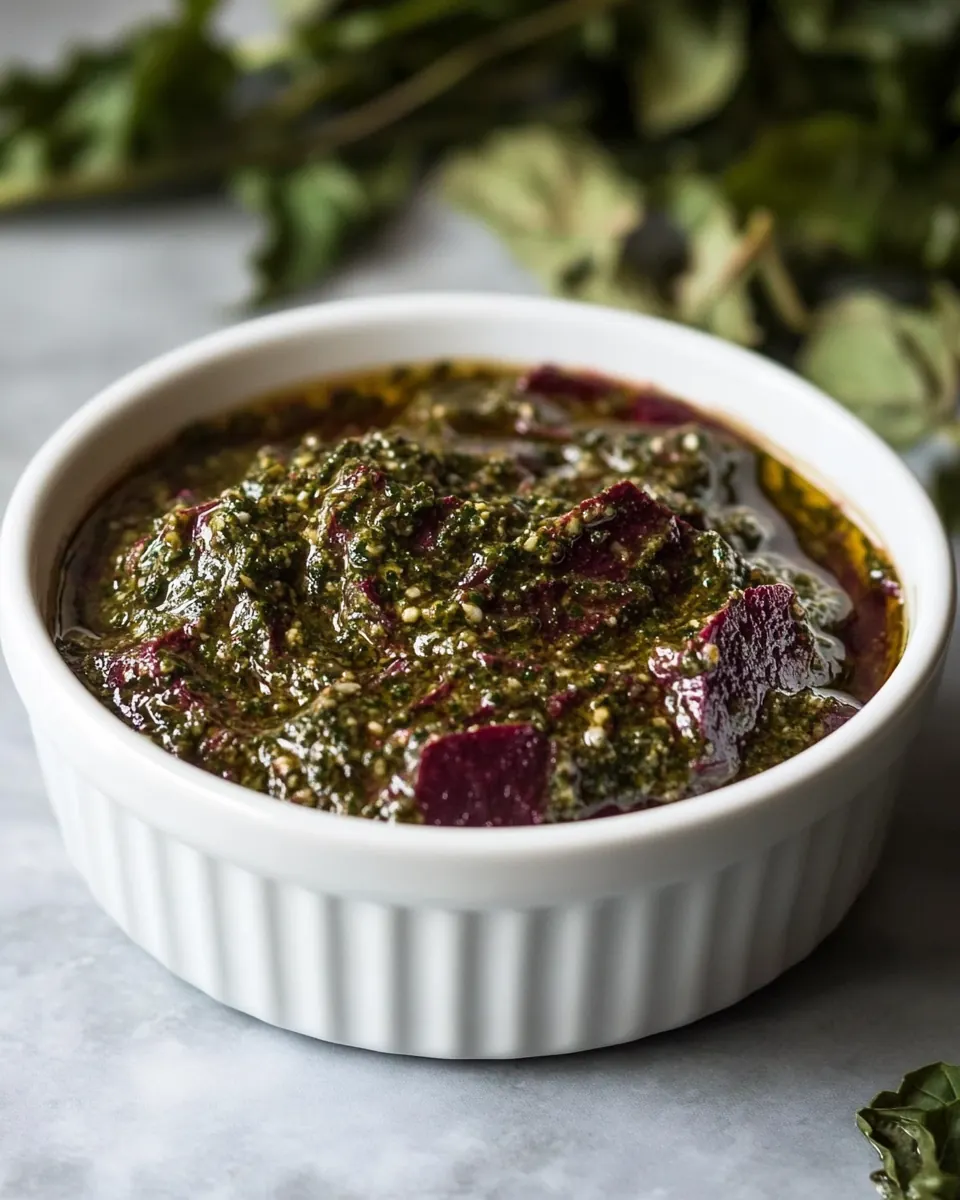 Beet Green Pesto