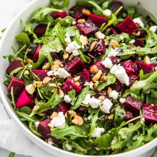 Beet Salad with Arugula and Balsamic Dressing