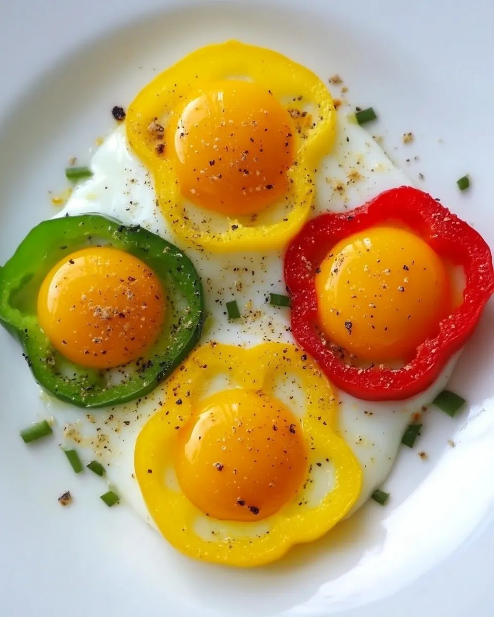Bell Pepper Egg Flowers