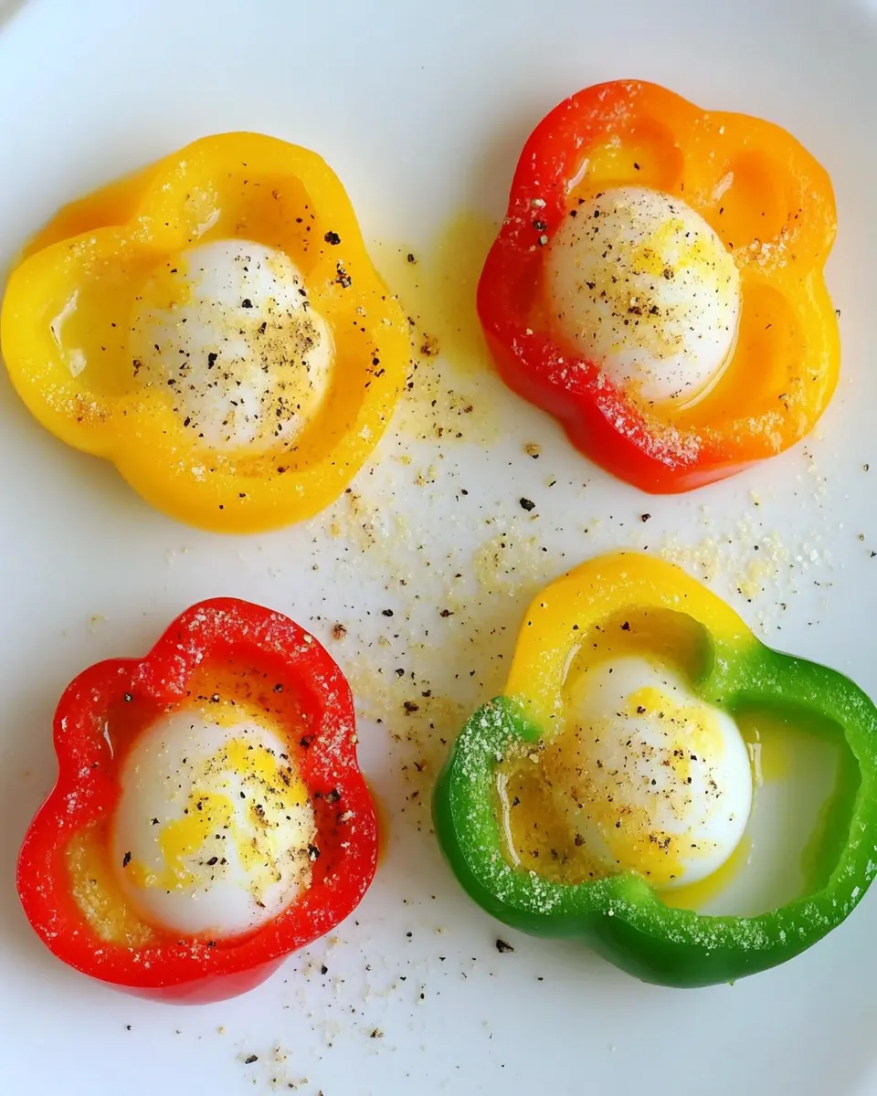 Bell Pepper Egg Flowers
