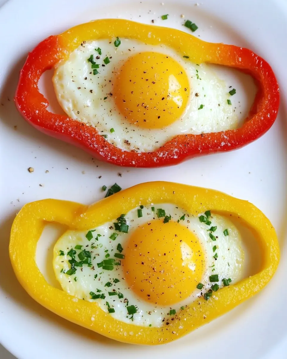 Bell Pepper Egg Flowers