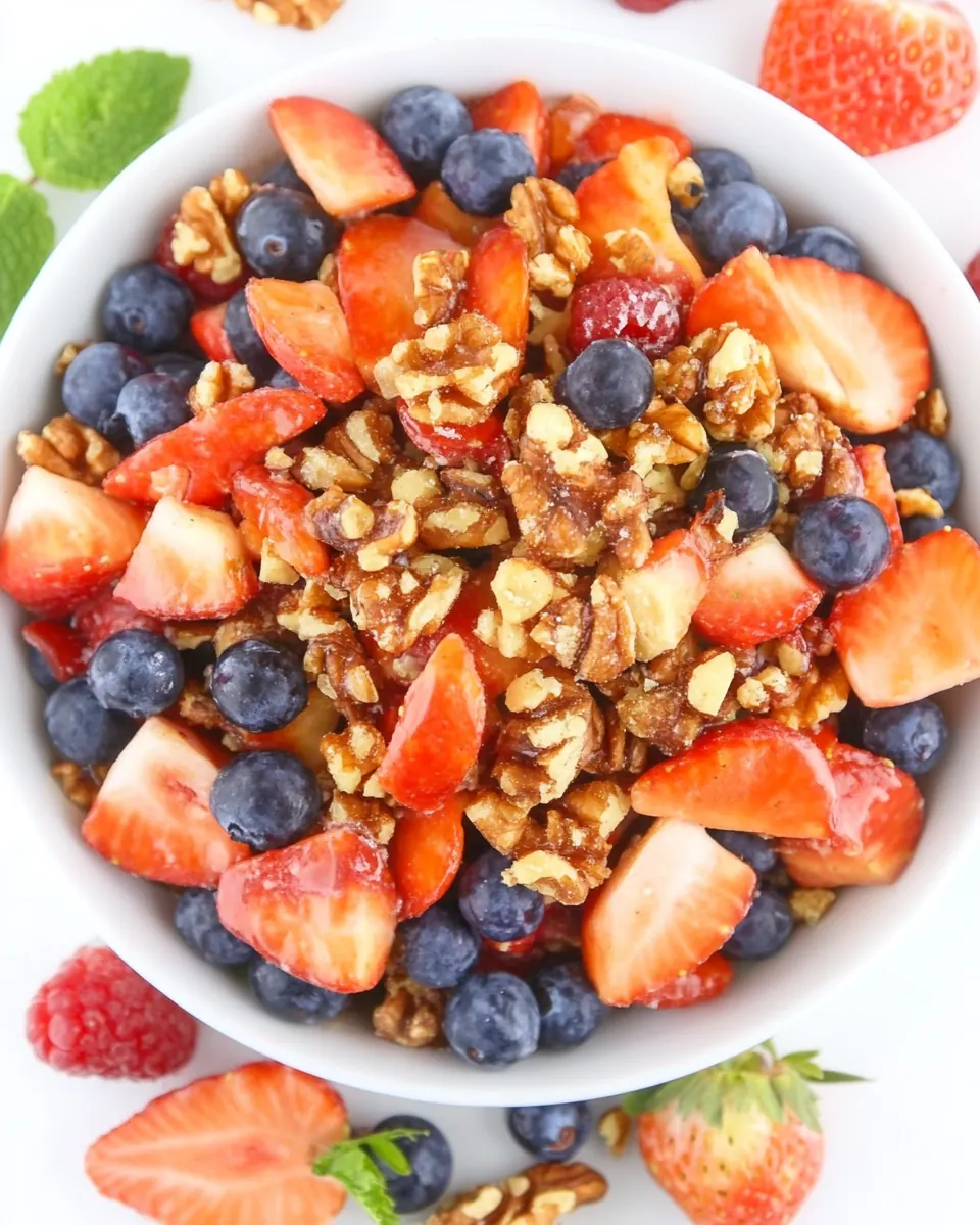 Berry Crunch Salad with Candied Nuts