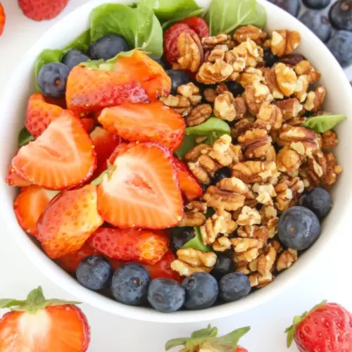 Berry Crunch Salad with Candied Nuts