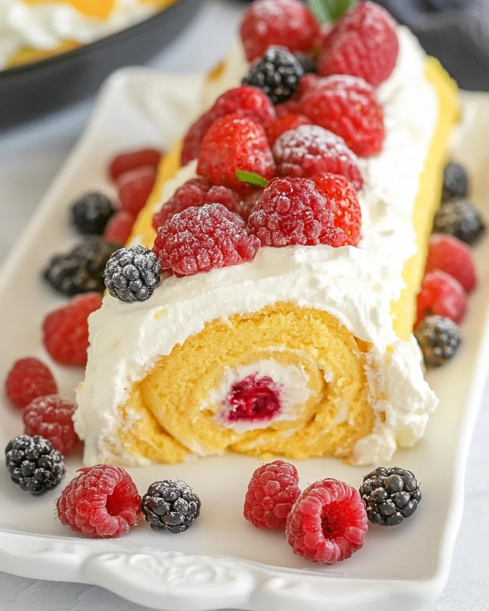 Berry Mascarpone Roulade