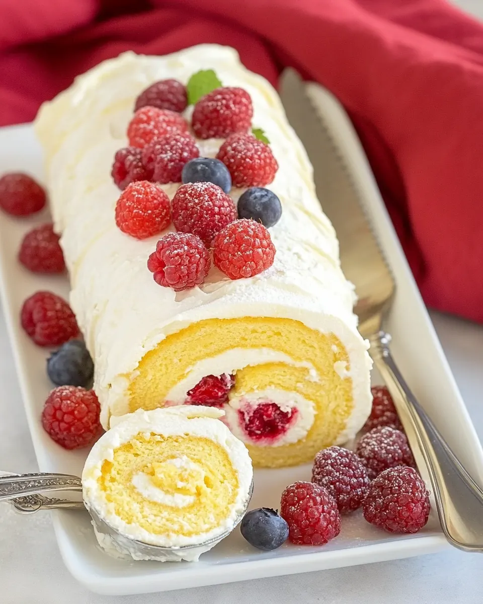 Berry Mascarpone Roulade