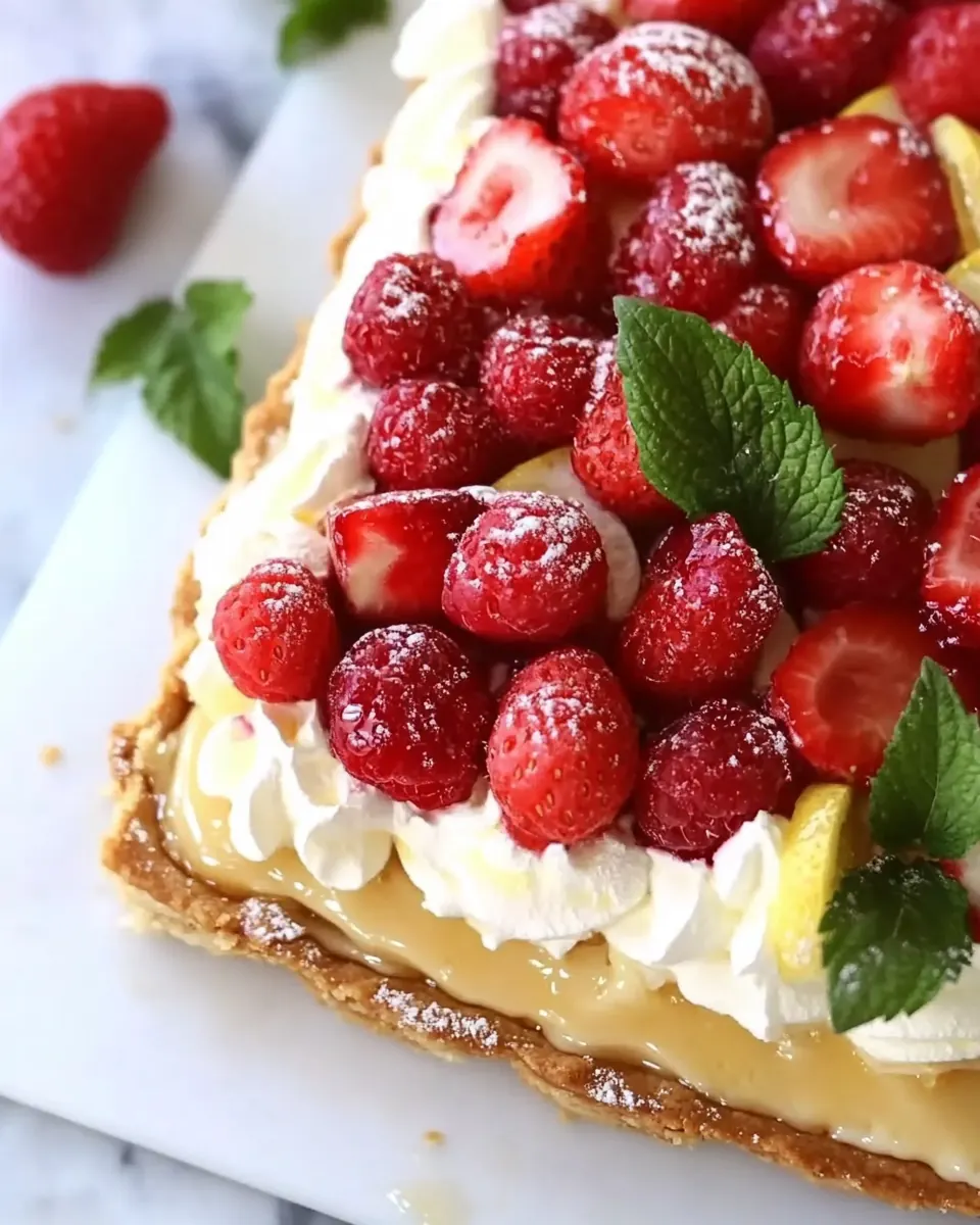 Berry Tart With Lemon Curd Mascarpone