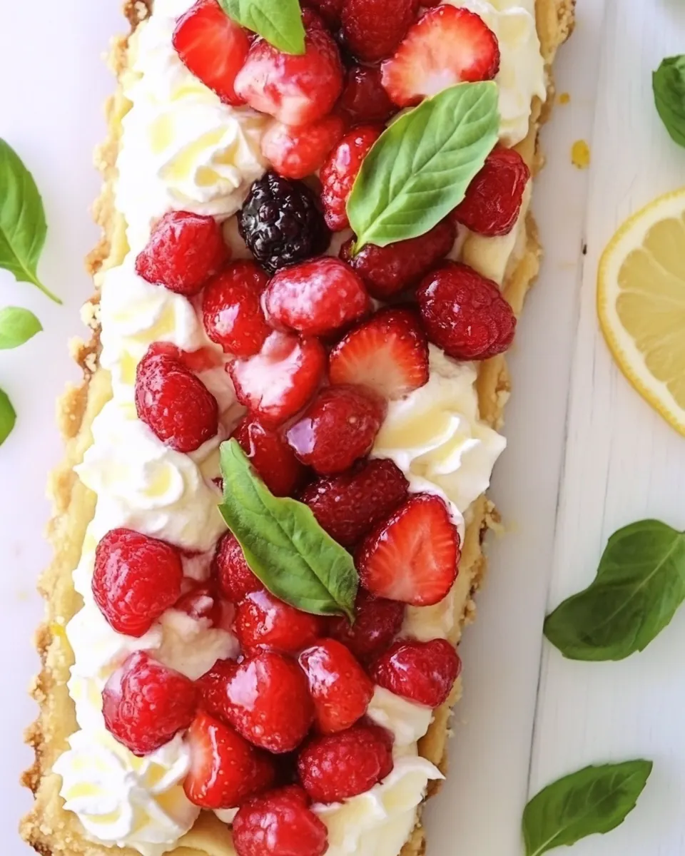 Berry Tart With Lemon Curd Mascarpone