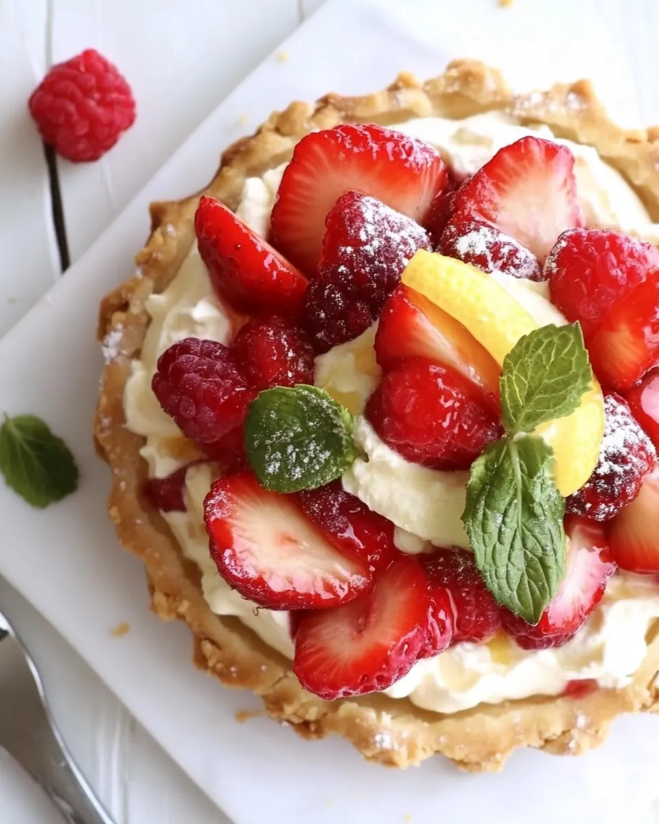Berry Tart With Lemon Curd Mascarpone