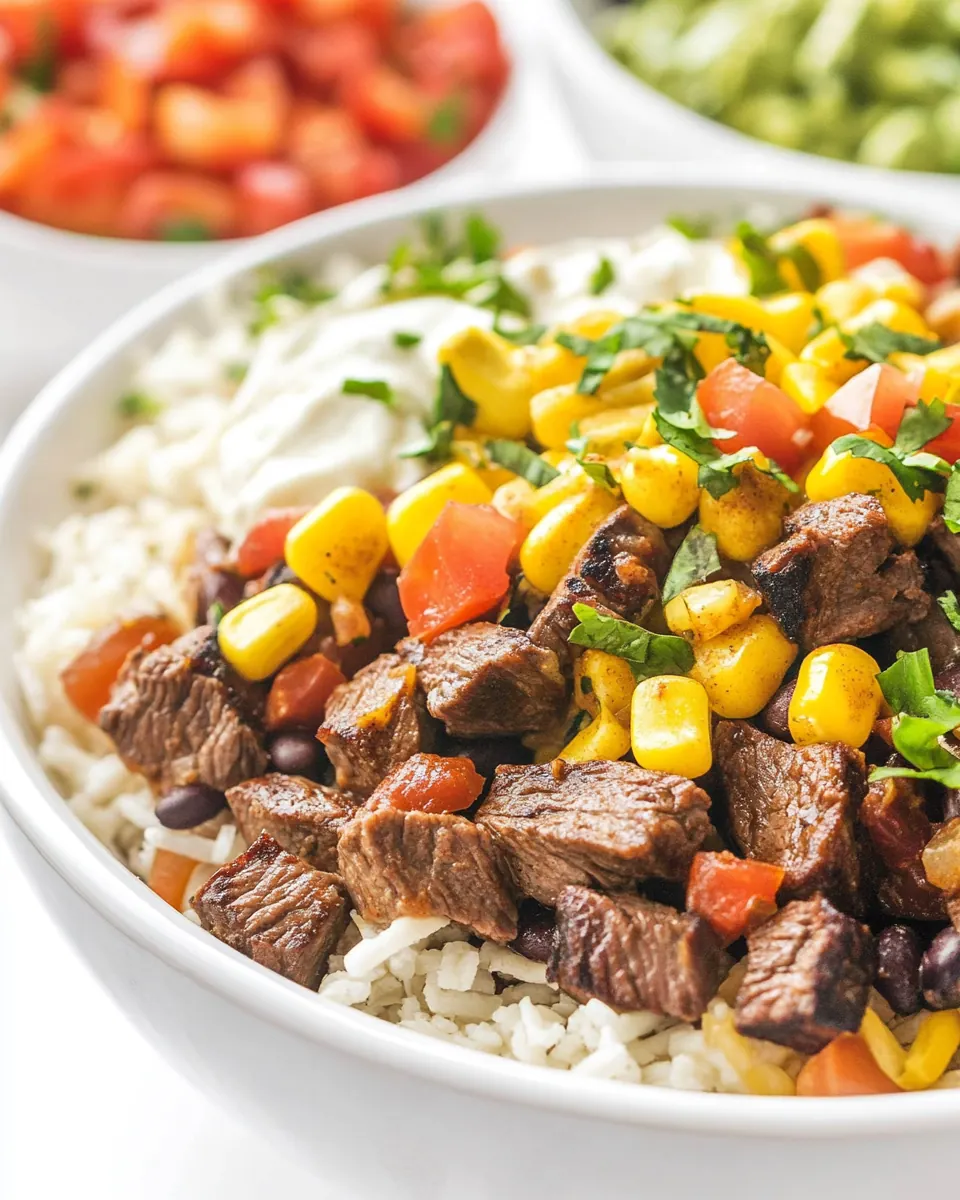 Better Than Chipotle Homemade Steak Burrito Bowls