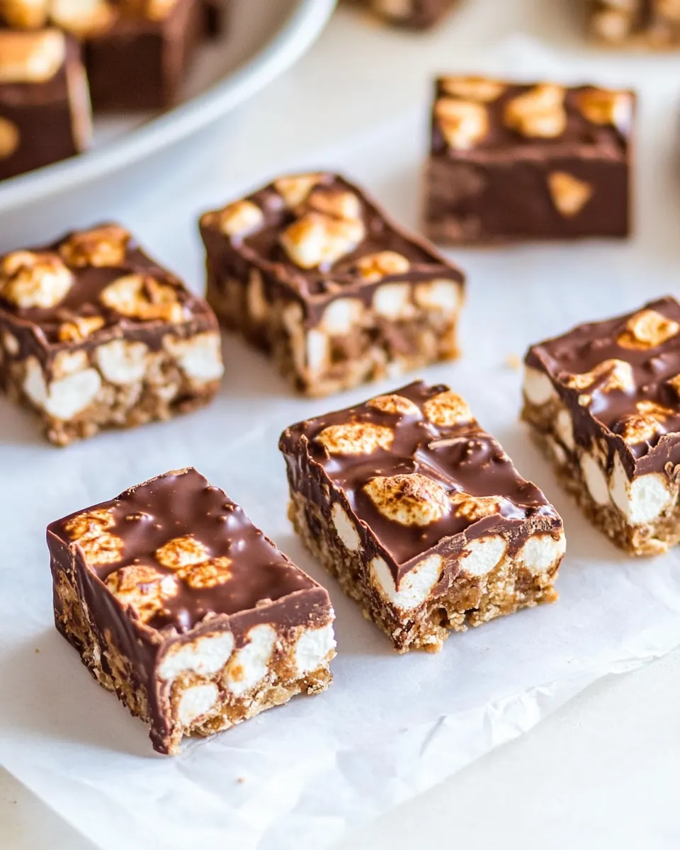 Biscoff Marshmallow Chocolate Bars
