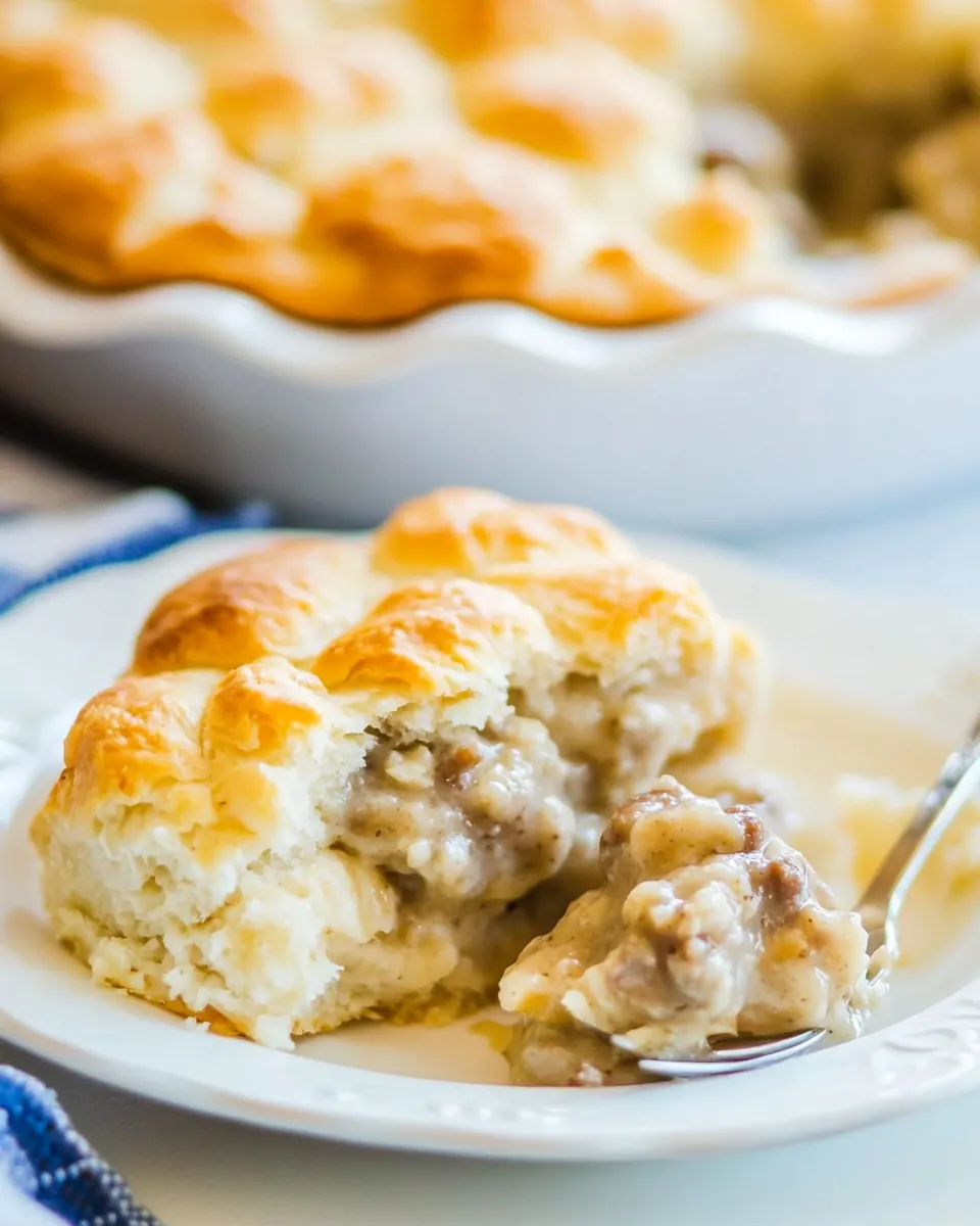 Biscuits and Gravy Pie