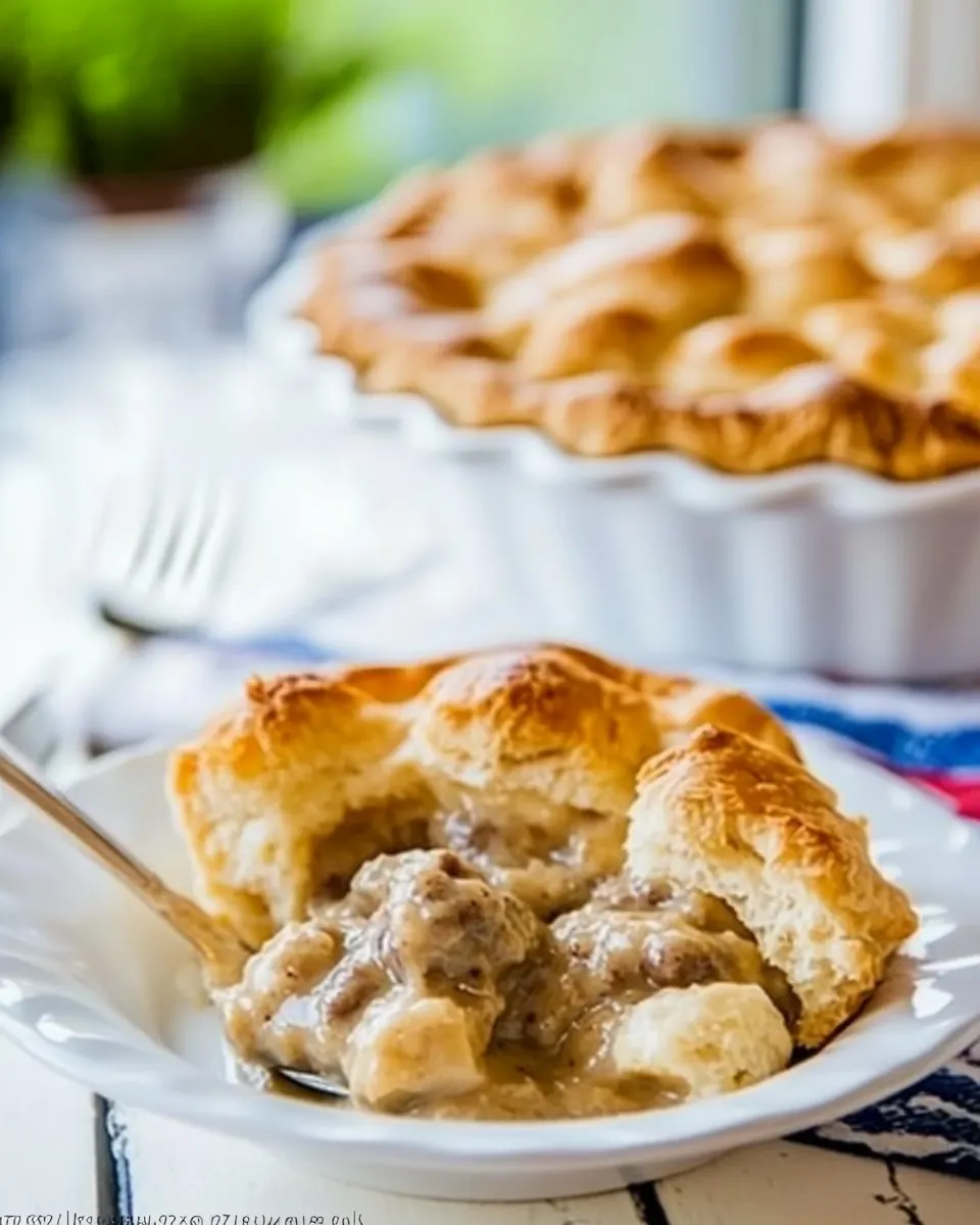 Biscuits and Gravy Pie