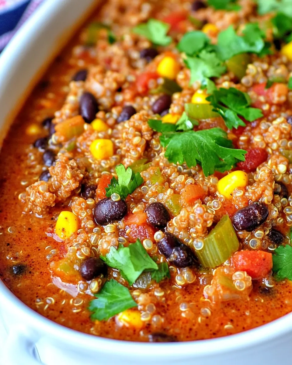 Black Bean Quinoa Chili
