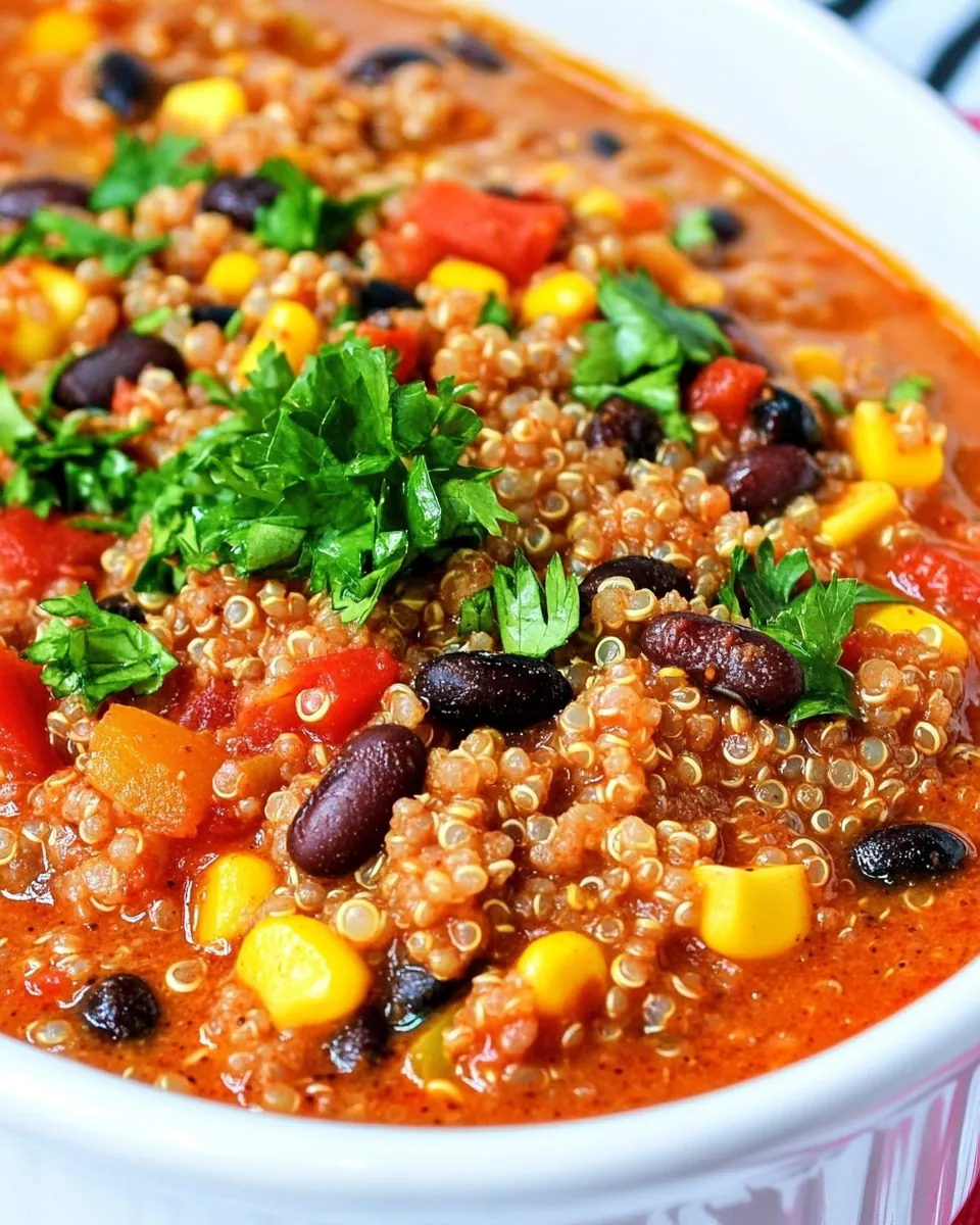 Black Bean Quinoa Chili
