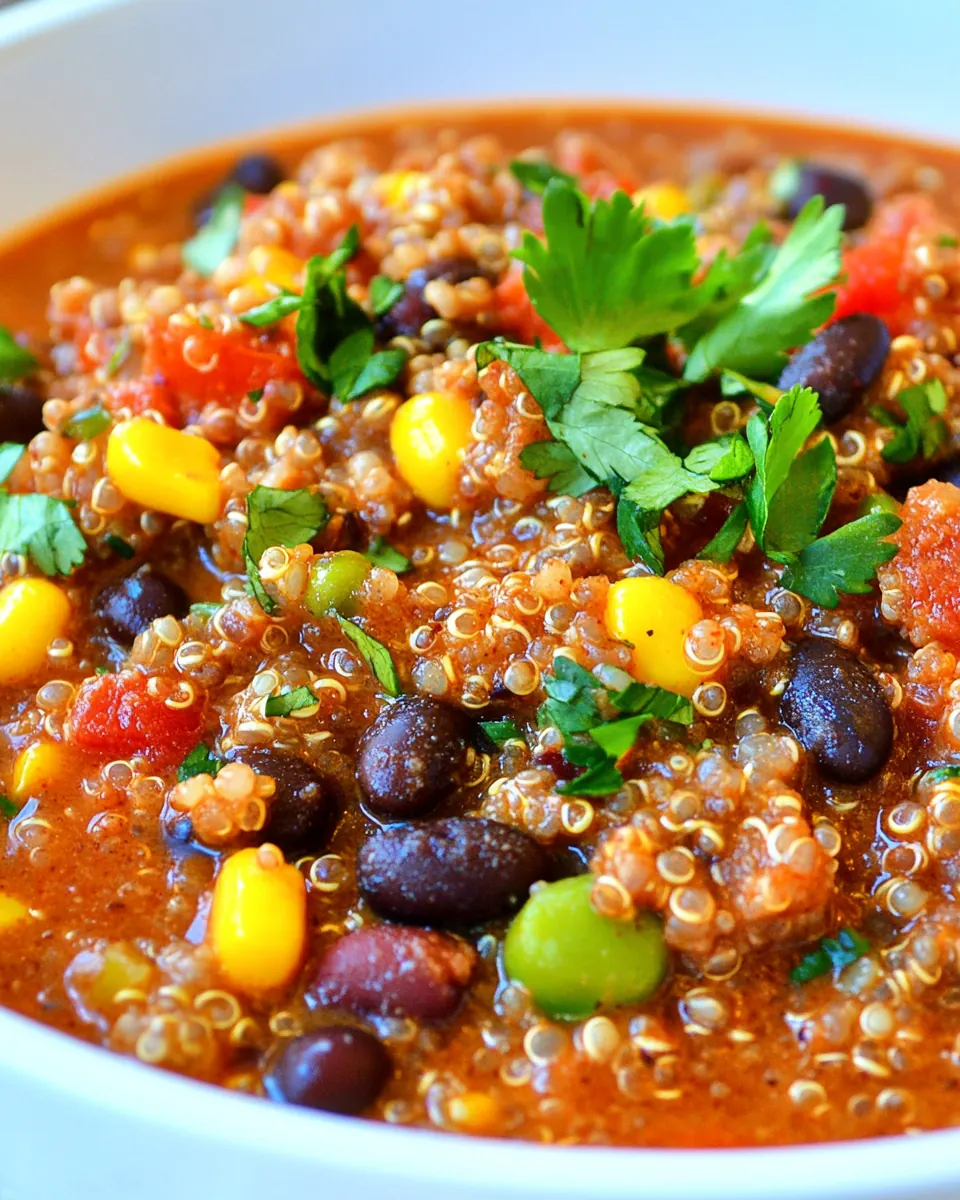Black Bean Quinoa Chili