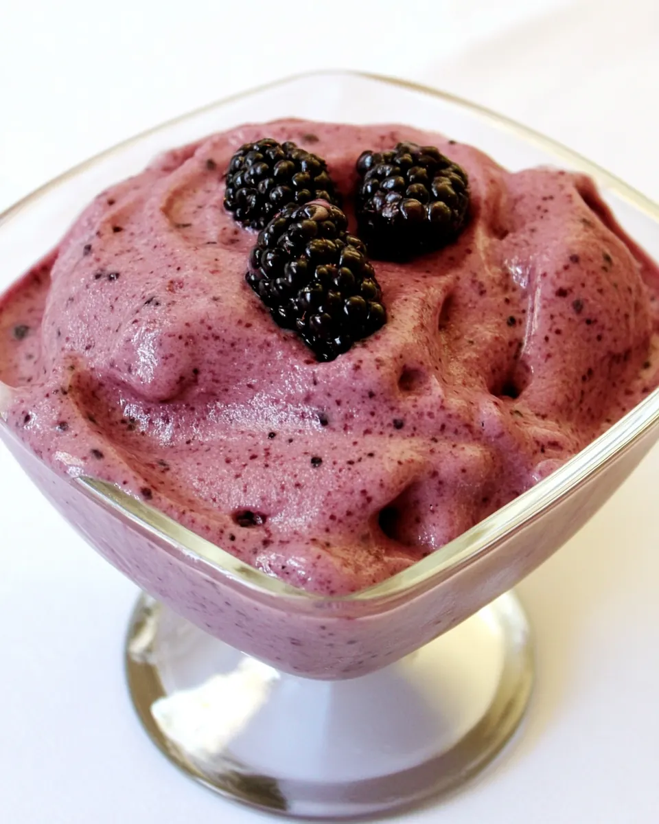 Blackberry Banana Ice Cream