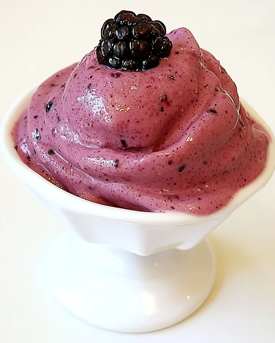 Blackberry Banana Ice Cream