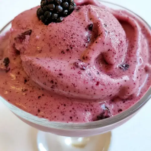 Blackberry Banana Ice Cream