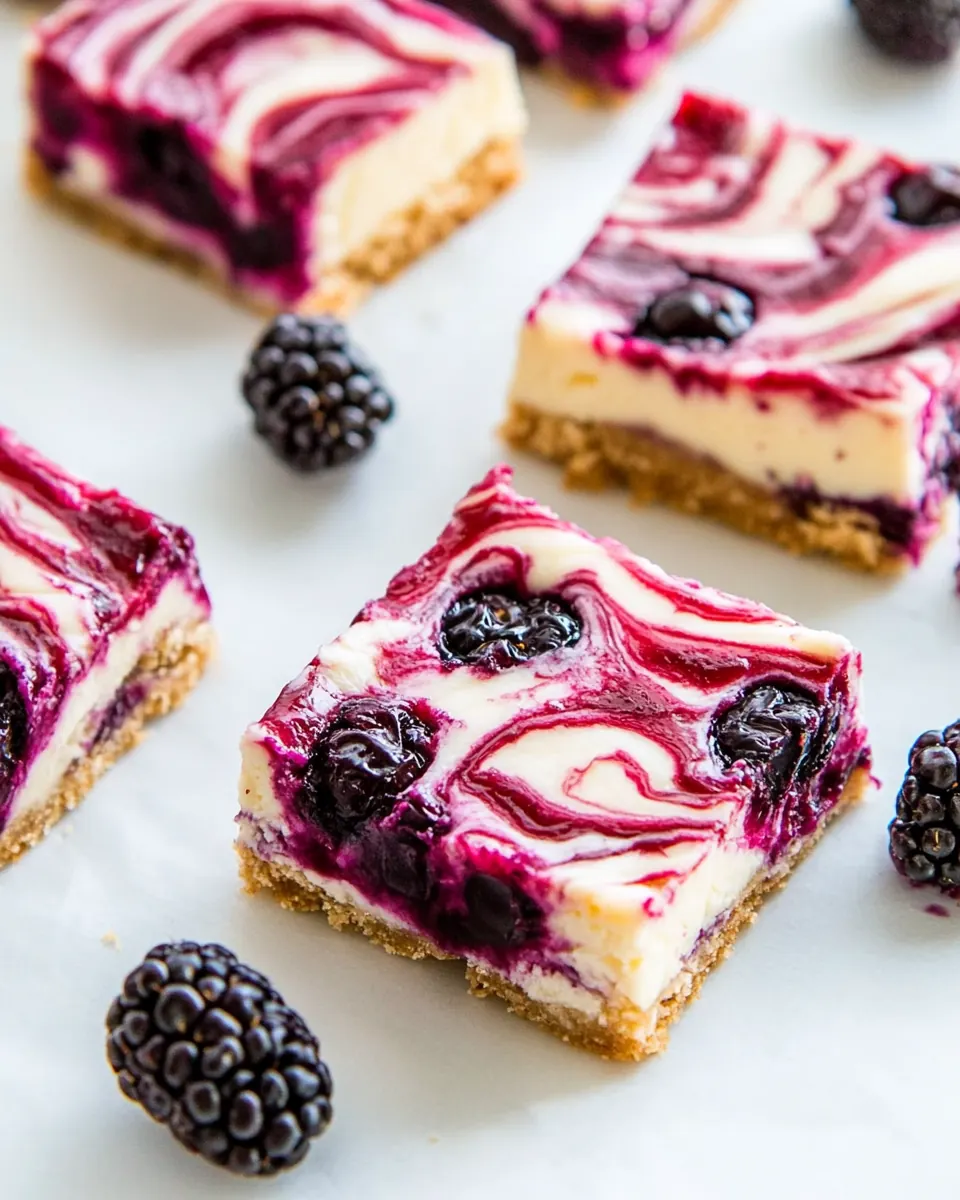 Blackberry Cheesecake Bars