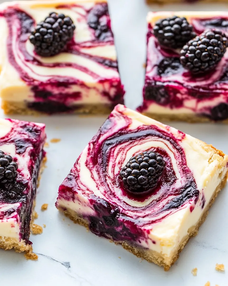 Blackberry Cheesecake Bars