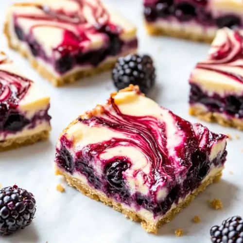 Blackberry Cheesecake Bars