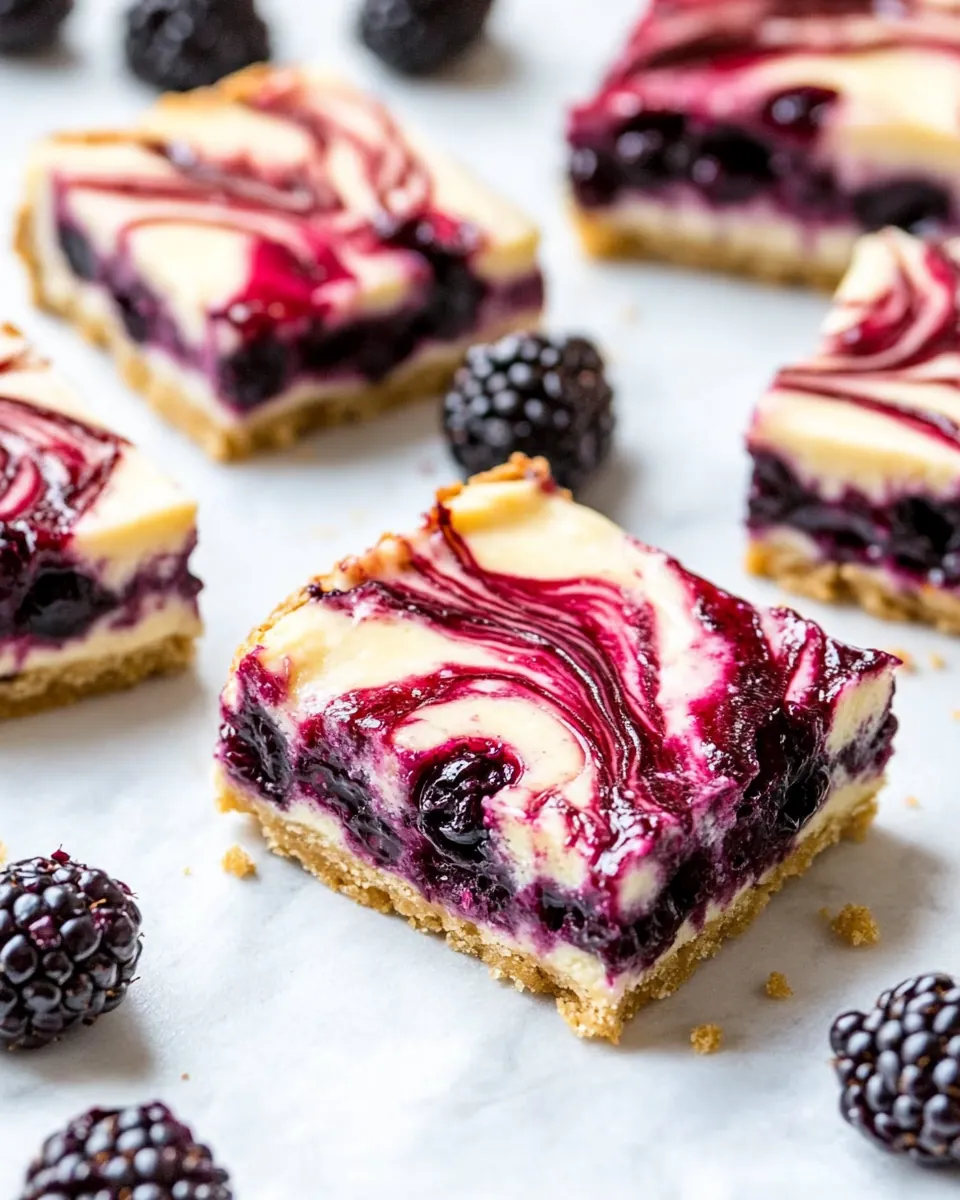 Blackberry Cheesecake Bars