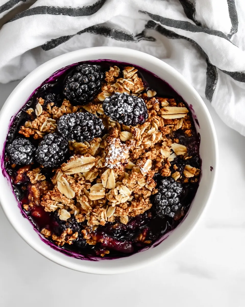 Blackberry Crisp