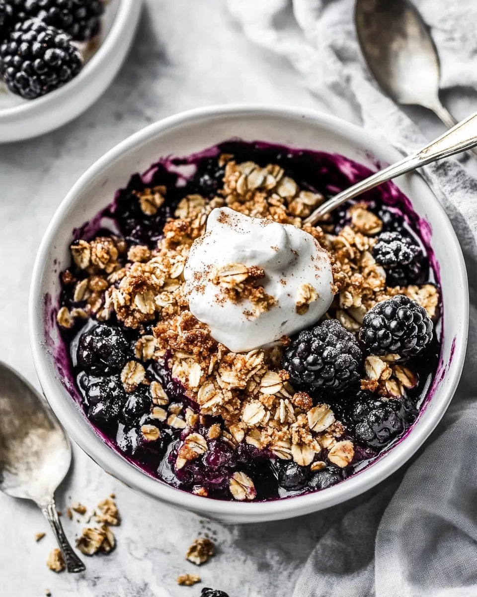 Blackberry Crisp
