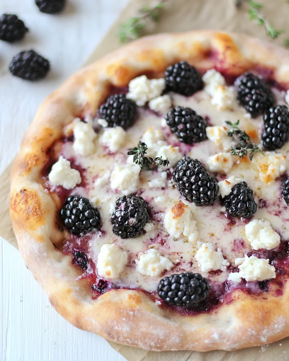 Blackberry Goat Cheese Pizza