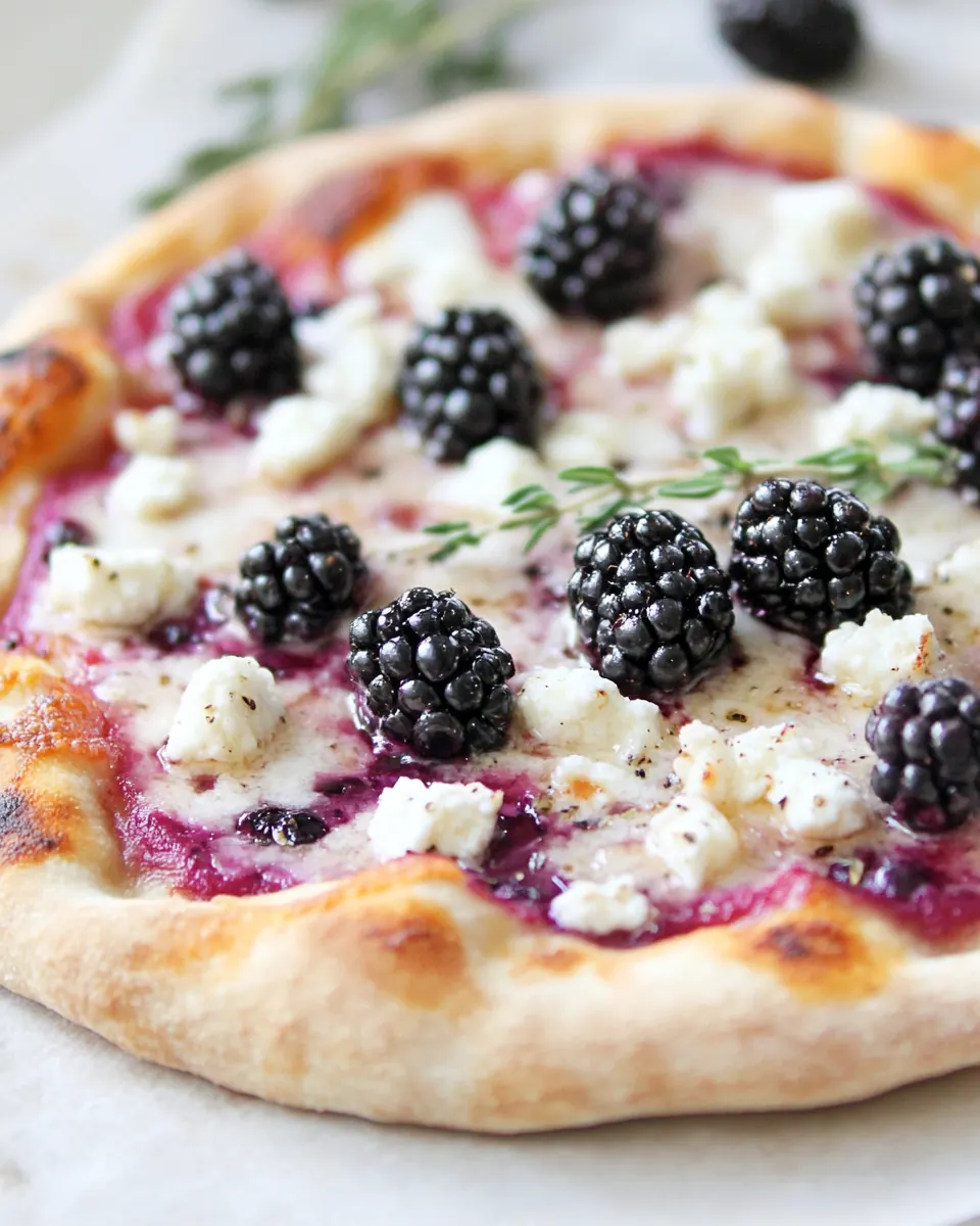 Blackberry Goat Cheese Pizza
