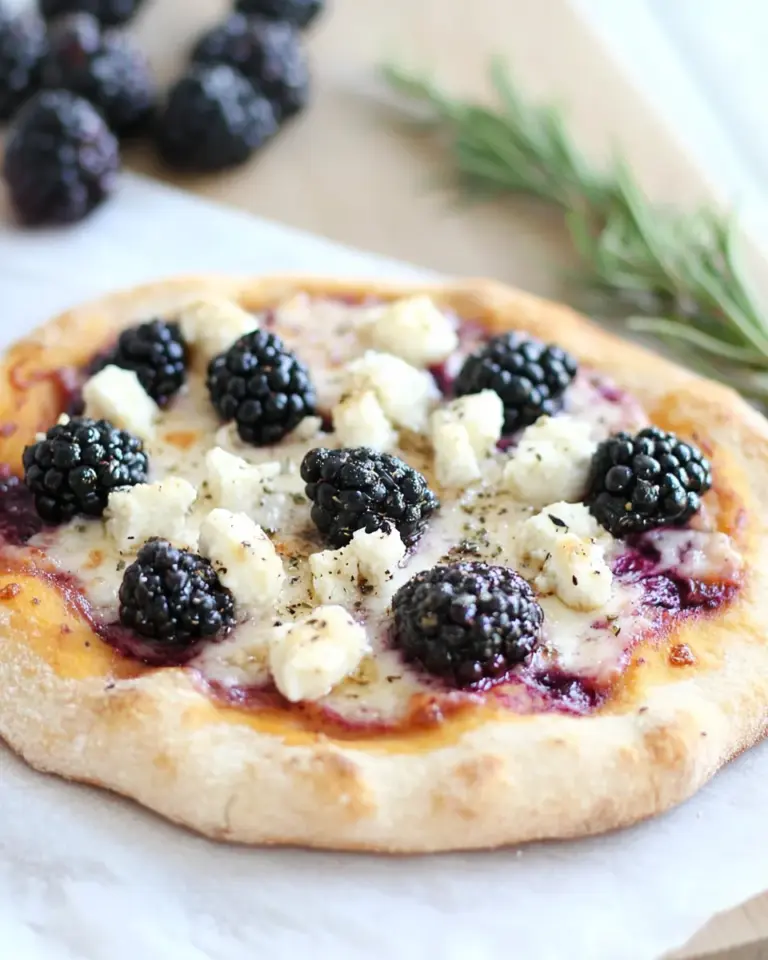 Blackberry Goat Cheese Pizza