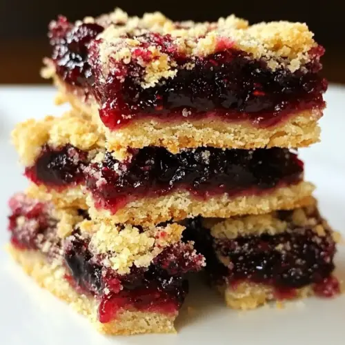 Blackberry Jam Shortbread Bars