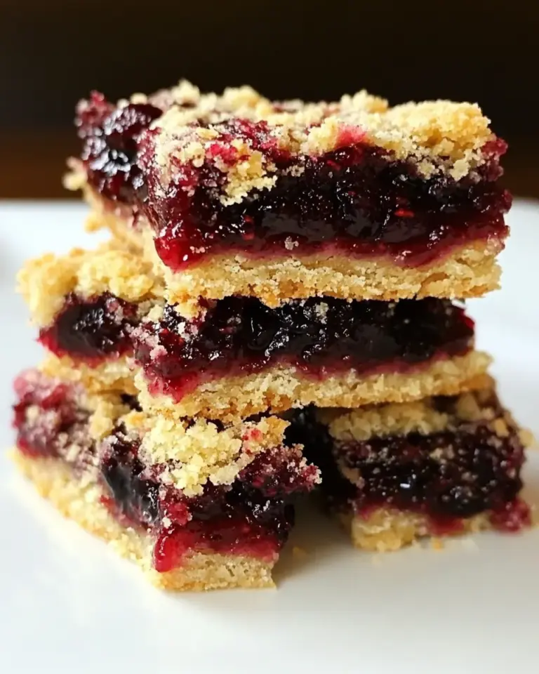 Blackberry Jam Shortbread Bars