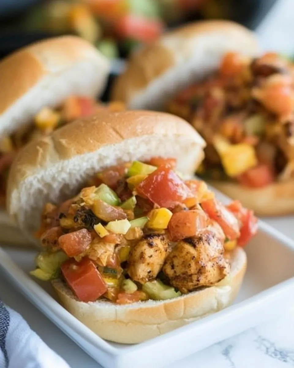 Blackened Chicken Salad Sandwiches