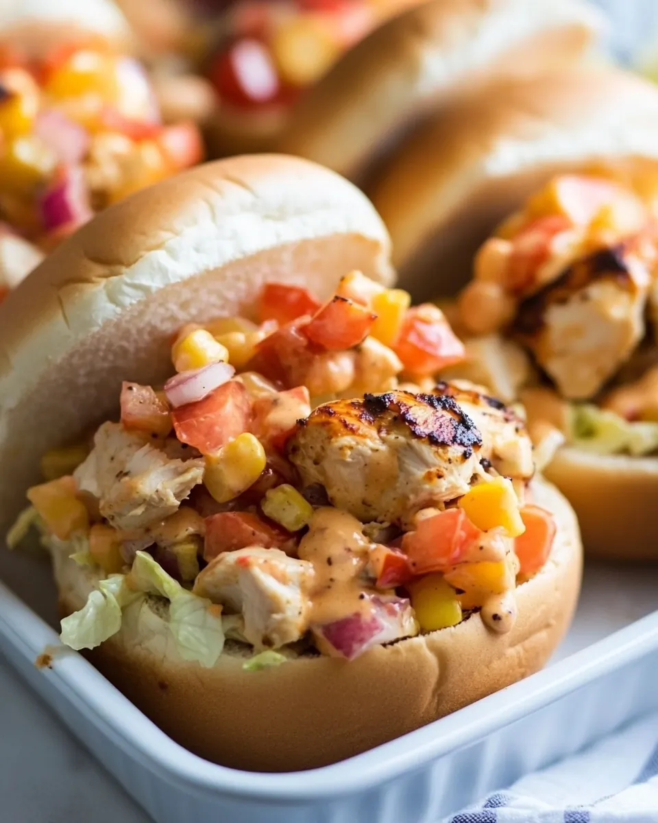 Blackened Chicken Salad Sandwiches