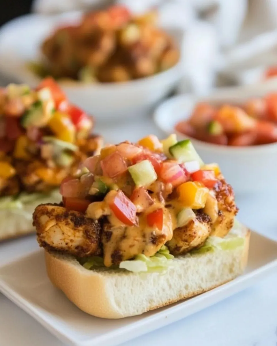 Blackened Chicken Salad Sandwiches