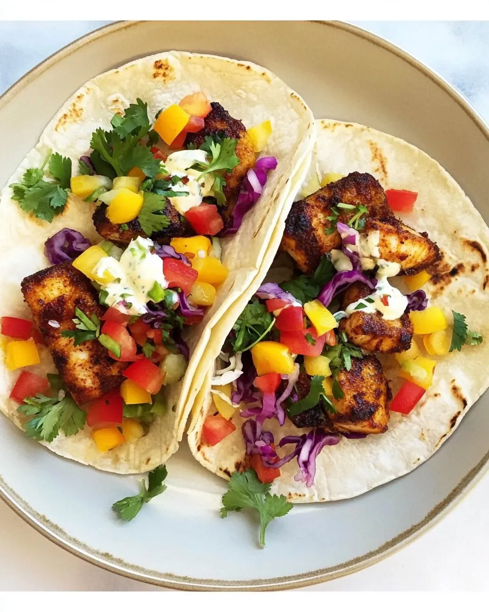 Blackened Mahi Mahi Tacos