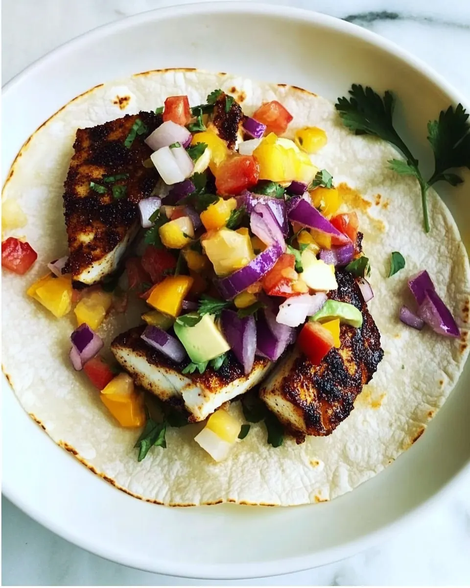 Blackened Mahi Mahi Tacos