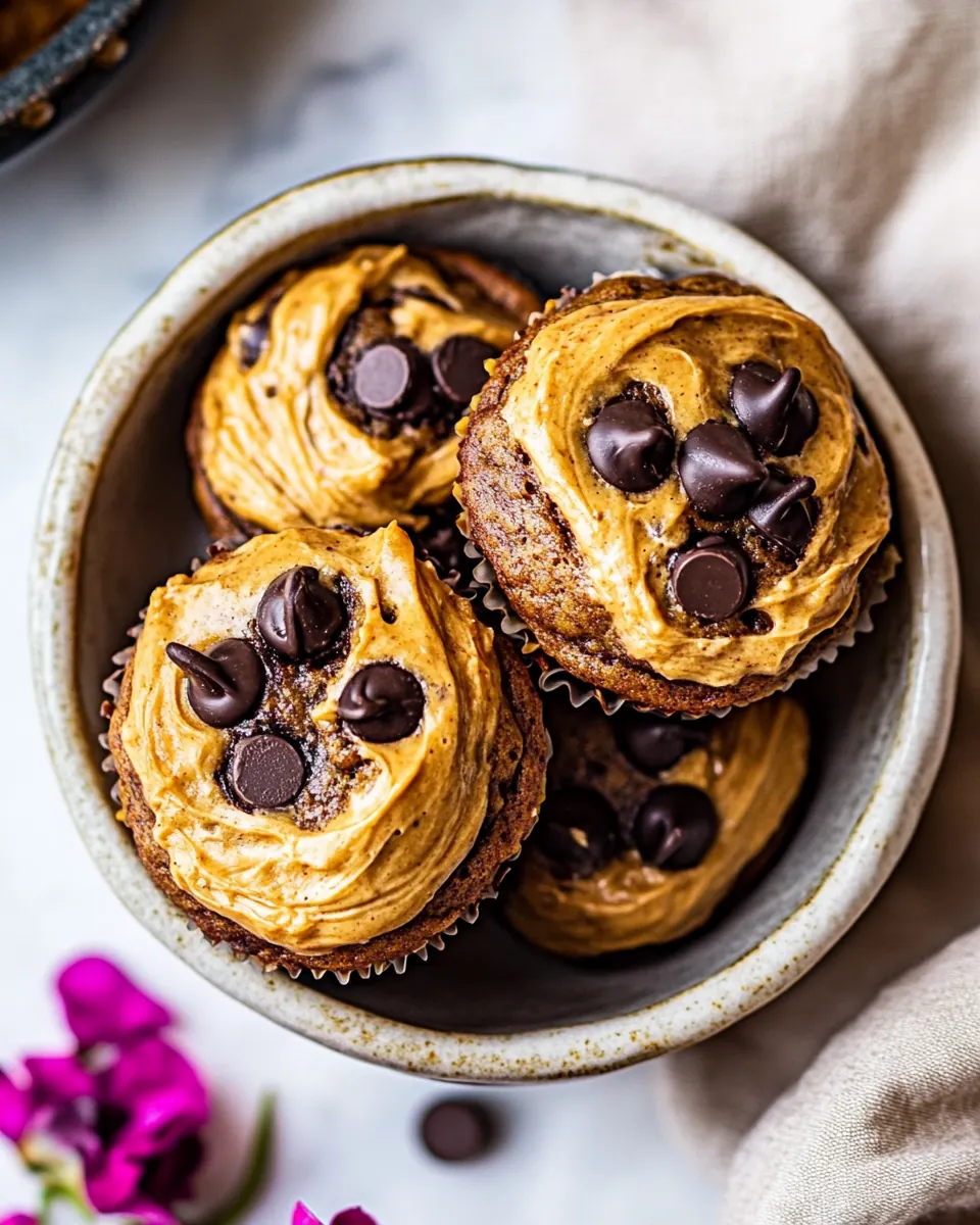Blender Cottage Cheese Chocolate Chip Peanut Butter Banana Muffins