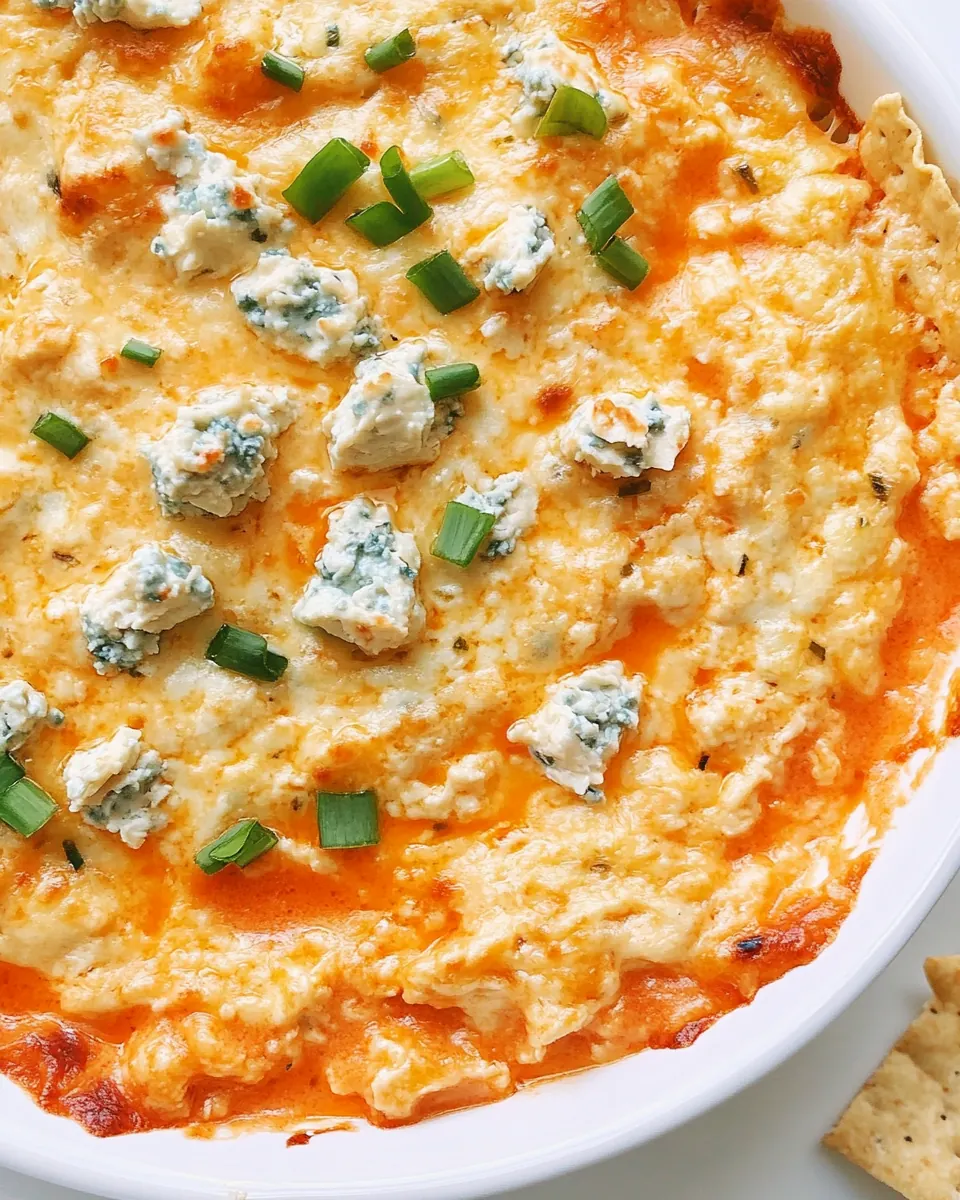 Blue Cheese Buffalo Chicken Dip