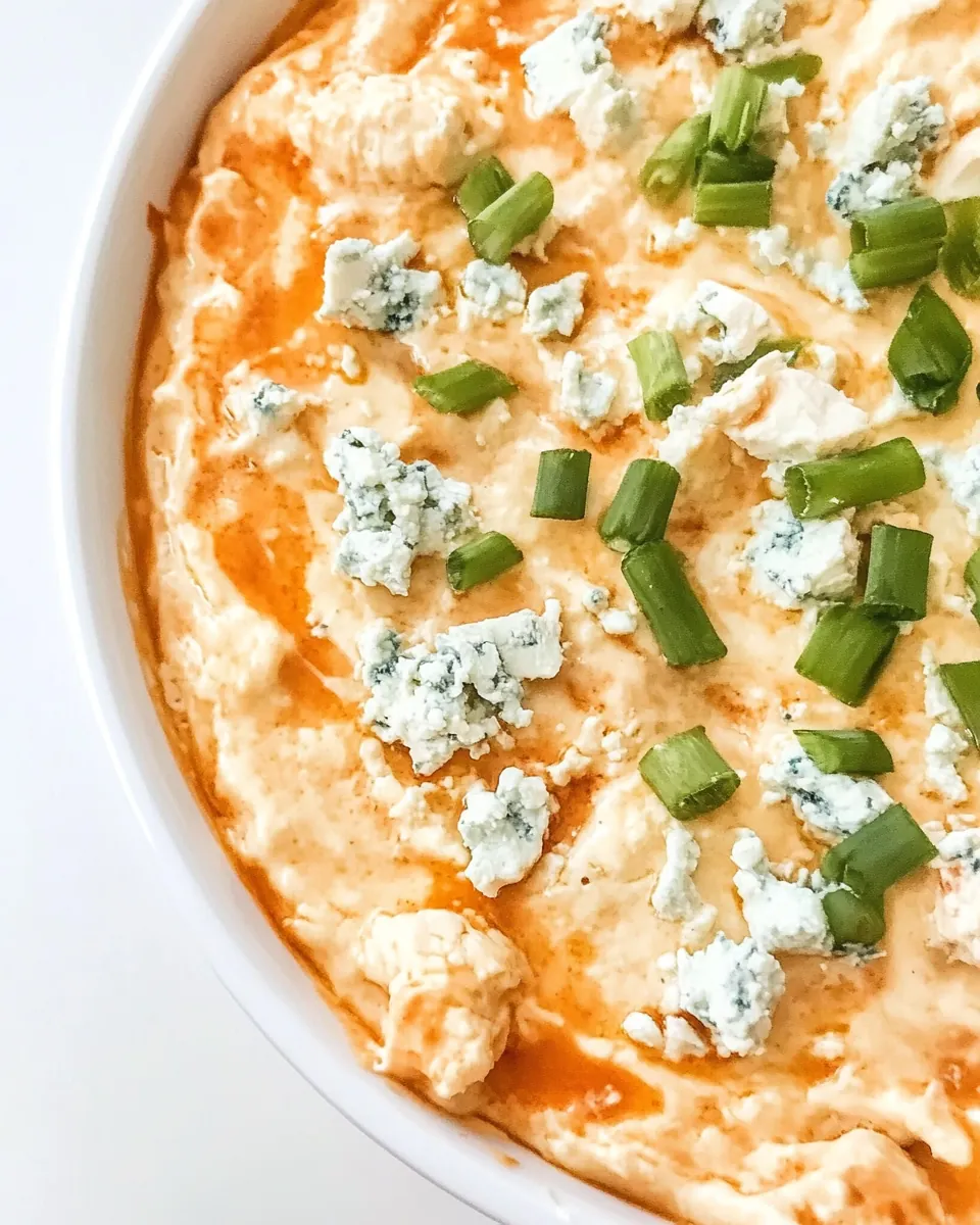 Blue Cheese Buffalo Chicken Dip