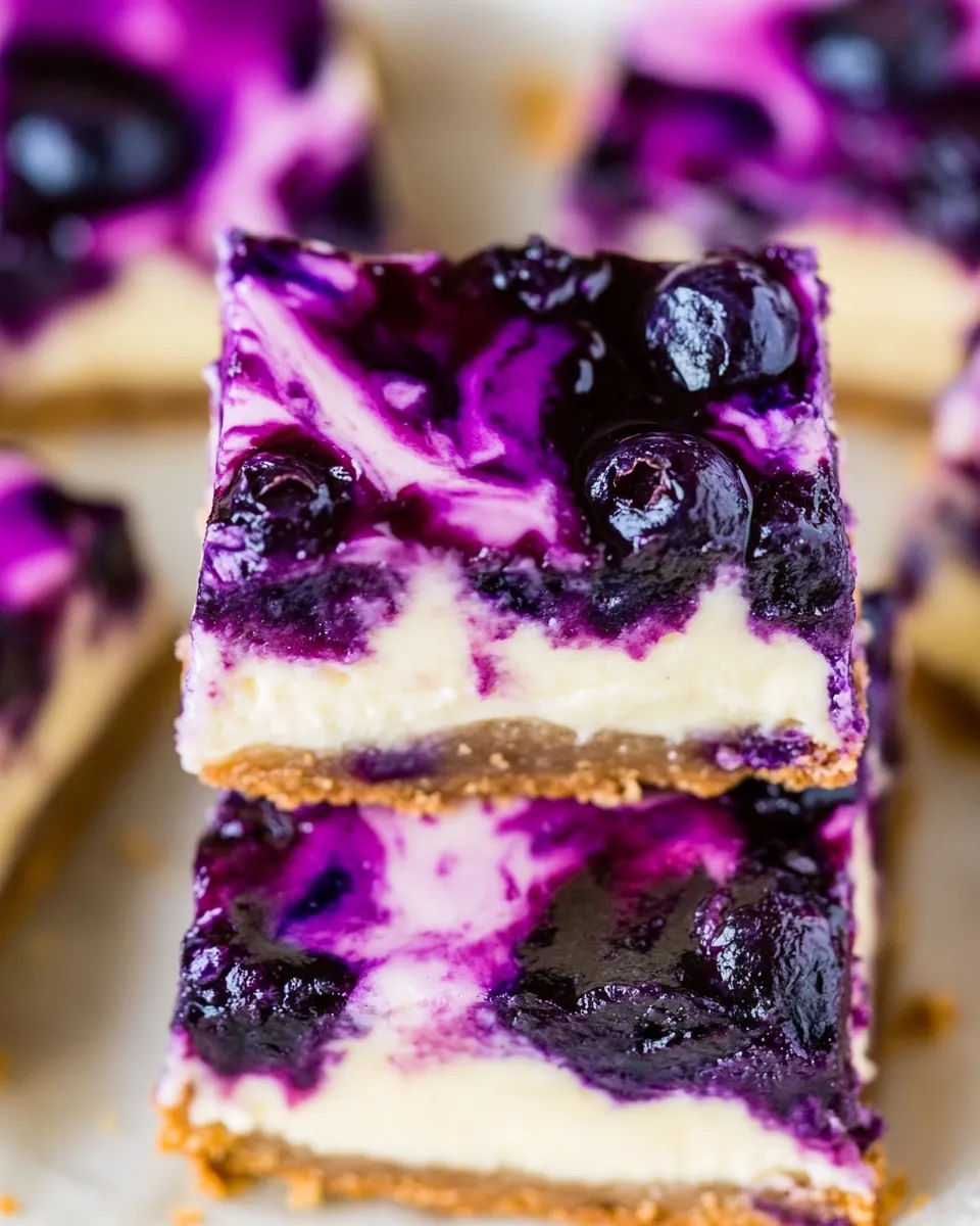 Blueberry Cheesecake Bars
