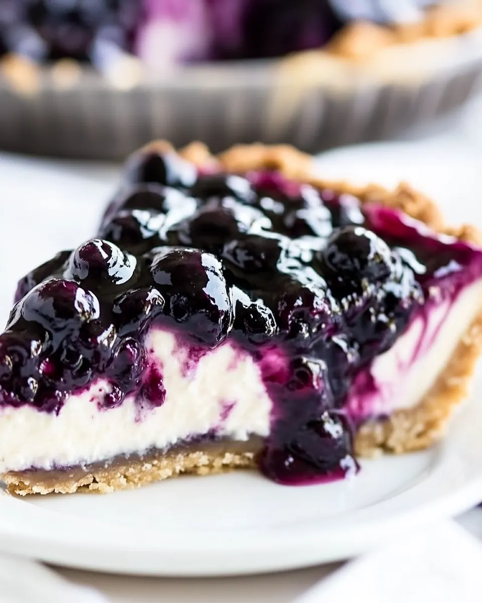 Blueberry Cheesecake Pie